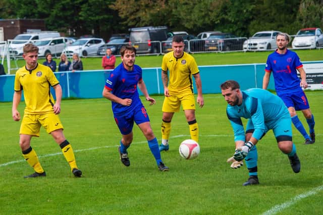 Wick - pictured in recent action at Midhurst - had an excellent win over Dorking Wanderers Reserves / Picture: Tommy McMillan