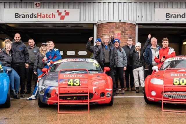 Some of the Luke Herbert team at Brands Hatch / Picture: Lyn Phillips