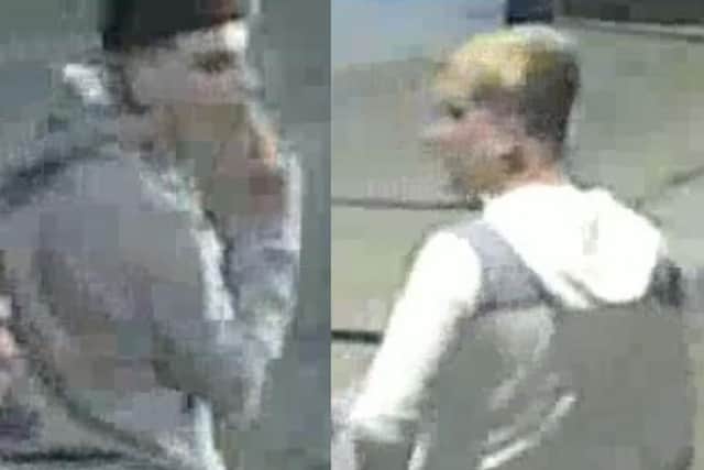 Police investigating an assault in Hastings have released photographs of two men they wish to speak to. Picture: Sussex Police