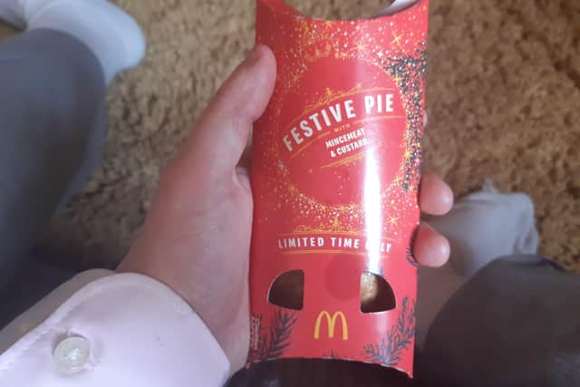 The Festive Pie from McDonald's. SUS-210312-152616001