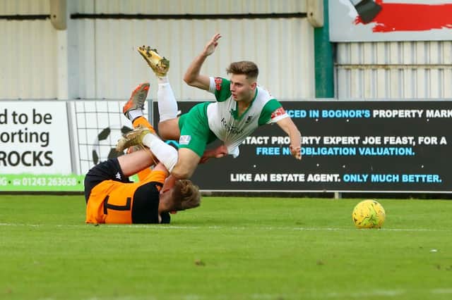 Action from the Rocks U19s' tussle with Eastleigh / Picture: Martin Denyer