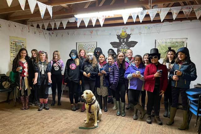 1st Roffey Guides ghouls and ghosties raise almost £300 for Cancer Research.