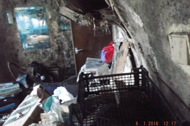 A property with mould and collapsing walls and ceilings has since been brought back into use
