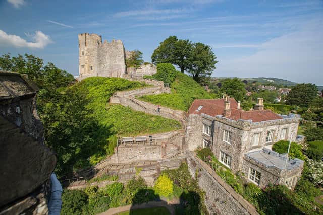 Steps to Lewes Castle. Credit: Chris Stevens/Sussex Archaeological Society