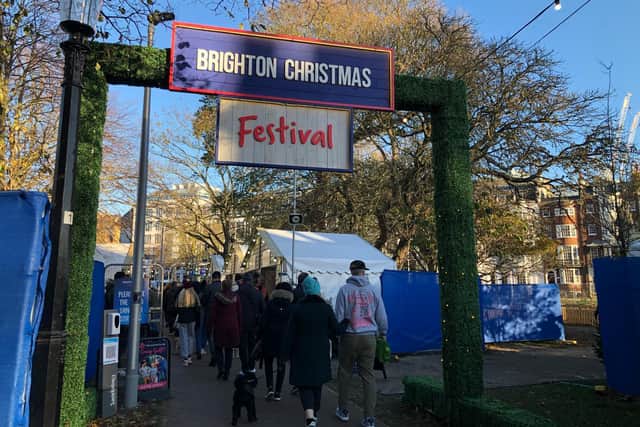 The Brighton Christmas Festival and market has been proving popular despite the challenges