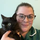 Menna Field, a registered vet nurse at St Anne’s Veterinary Group, is urging the community to back the practice’s annual ‘Give a stray a Christmas dinner’ appeal SUS-210712-162925001