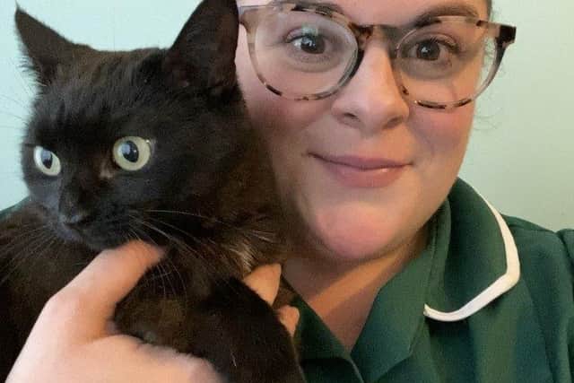 Menna Field, a registered vet nurse at St Anne’s Veterinary Group, is urging the community to back the practice’s annual ‘Give a stray a Christmas dinner’ appeal SUS-210712-162925001