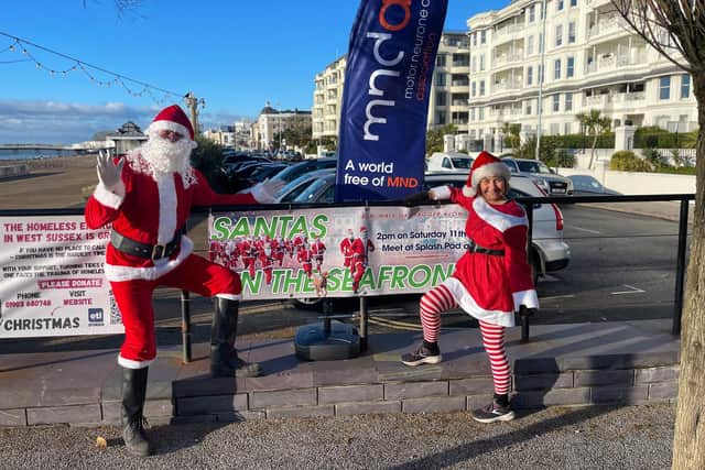 Stuart Acaster's wife, Sue, and best friend, Dean Donaldson, have organised the Santa on the Seafront event