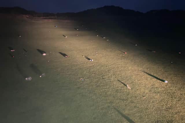 A large group of youths have been travelling to Littlehampton golf club out fo hours to use the site to hold illegal raves and have left rubbish behind runing the green