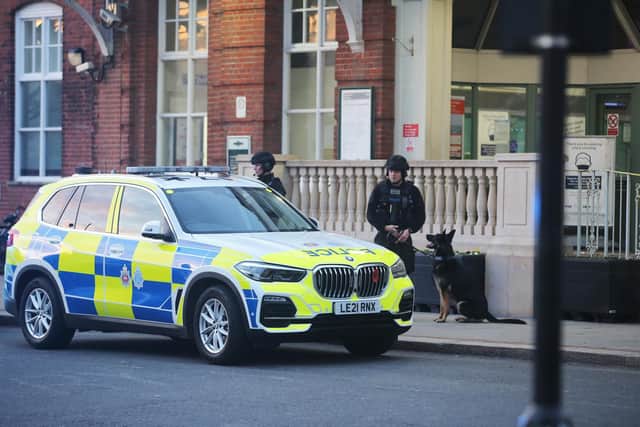 Worthing armed police incident. Photo: Eddie Mitchell