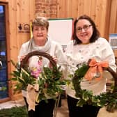 The results of the wreath making workshop