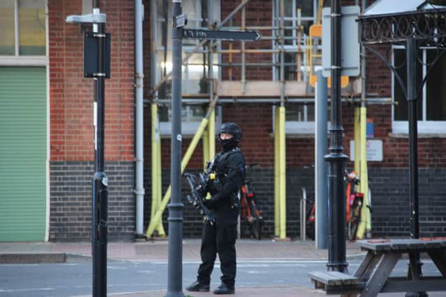 Worthing armed police incident. Photo: Eddie Mitchell