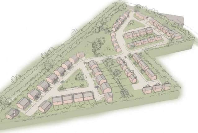Indicative layout of the proposed Ringmer development