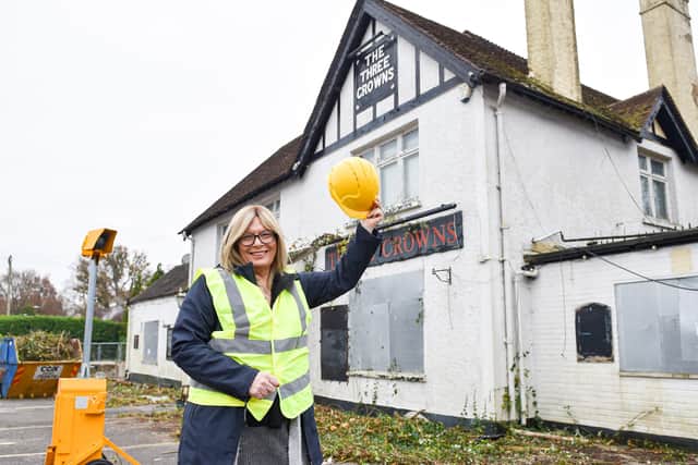 Stephanie Everett, the new licensee of The Three Crowns at Ashurst Wood. Picture: Simon Dack.