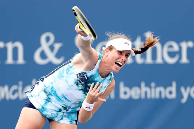 Johanna Konta serves during the Western & Southern Open in Ohio earlier this year / Picture: Getty Images)