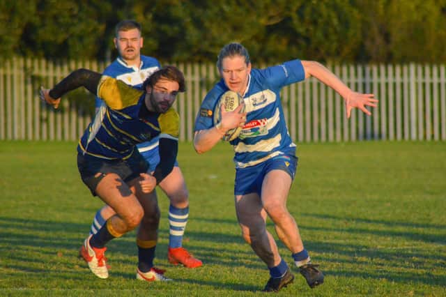 Hastings and Bexhill on the front foot against Old Williamsonians / Picture: Yellow Rose Photography