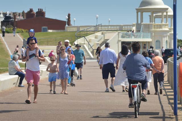 Bexhill seafront on a busy day