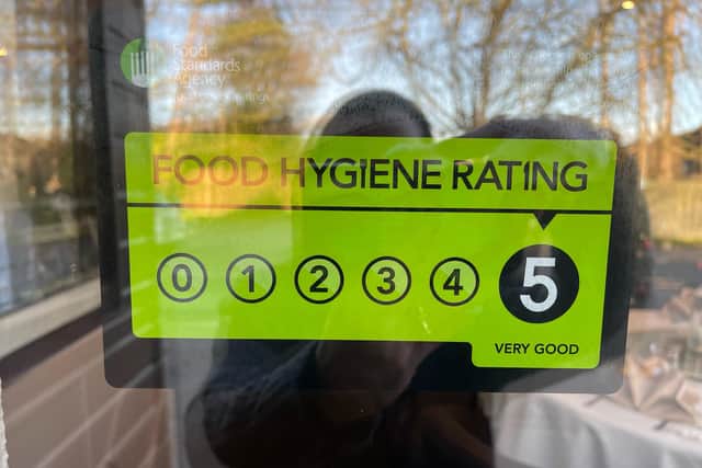 The new rating at the Golden Willow restaurant in Storrington