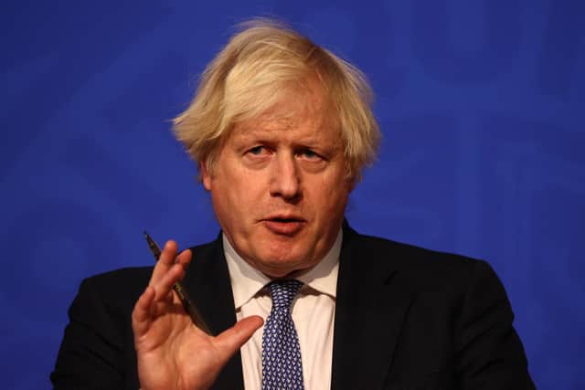 Boris Johnson is expected to give an updated on booster vaccines. (Photo by Adrian Dennis-WPA Pool/Getty Images)