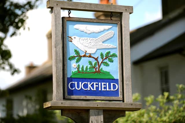 Cuckfield sign. Pic Steve Robards