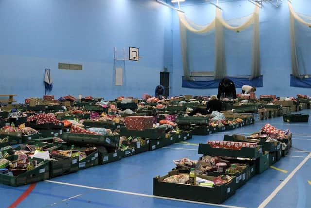 Food parcels for families in need this Christmas