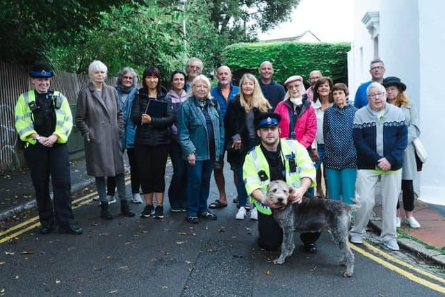 Police and Brighton community unite to tackle anti-social behaviour. Photo from Sussex Police. SUS-211213-180631001
