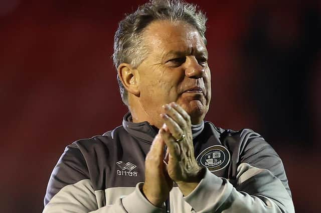 Manager John Yems hailed a good team performance from Crawley Town in their 2-1 win at Leyton Orient in League Two on Saturday. Picture by Bryn Lennon/Getty Images
