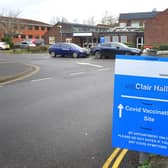 Clair Hall Haywards Heath - Covid 19 vaccination centre. Pic Steve Robards SR2101123 SUS-211201-165818001