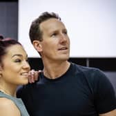 Frances Dee and Brendan Cole in rehearsals - pic by Peter Mould