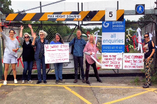 The community has been campaigning to take on Forest Row's former rubbish tip