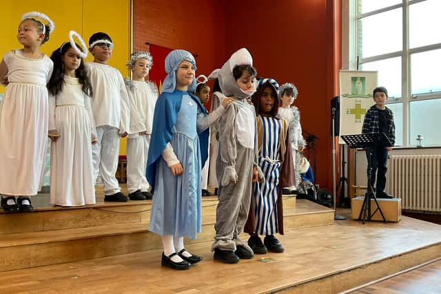 The Nativity Play at Our Lady Queen of Heaven Catholic Primary School in Crawley