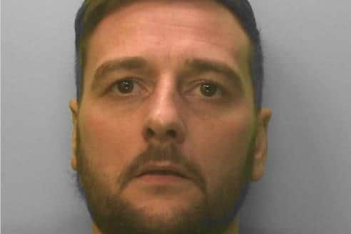 Samuel Wesley — who had 31 previous convictions from 64 offences — was jailed for three and a half years, having previously pleaded guilty to all charges. Photo: Sussex Police