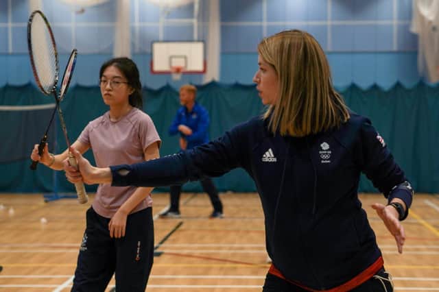 Heather Olver puts students through their paces at Eastbourne College