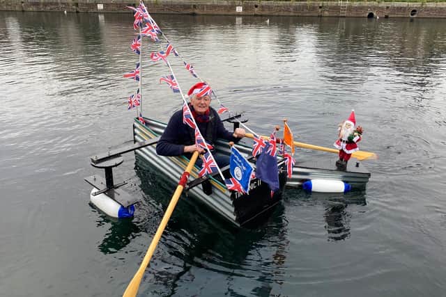 Major Mick Stanley at the canal this morning