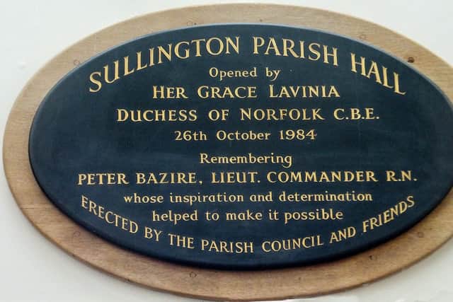 A plaque to Peter Bazire