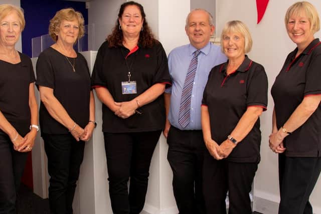 Hailsham Post Office staff. Picture from Hailsham Town Council SUS-211220-125217001