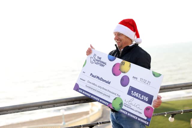 Paul McDonald, 48, hopes his big win will bring joy to his family and friends far beyond the festive season.