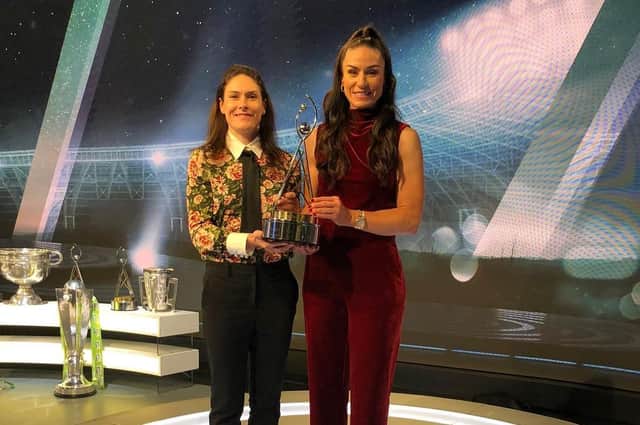 Crawley’s Katie-George Dunlevy (left) and her cycling partner Eve McCrystal have become the first Paralympians to win the Team of the Year accolade at the Irish equivalent of BBC Sports Personality Awards