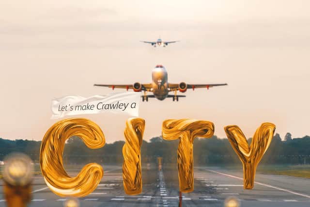 Crawley is bidding to become a city