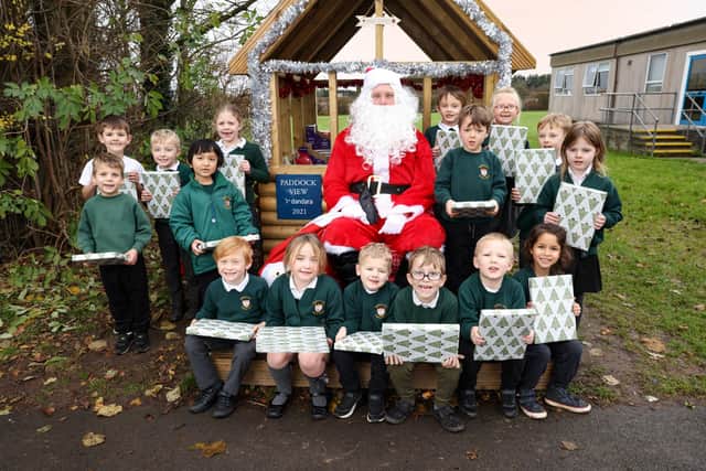 Presents from Santa at Yapton CofE Primary School