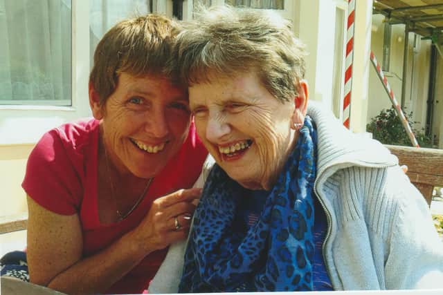 Janice (left) with her mum Pamela
