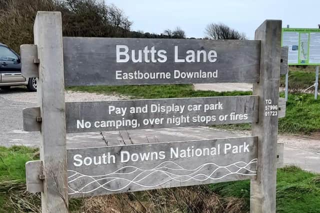 Butts Lane. Picture from Eastbourne Borough Council SUS-211229-143612001