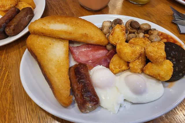 The 9-piece breakfast at the Cafe Bar