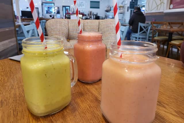 The Cafe Bar has a great selection of smoothies