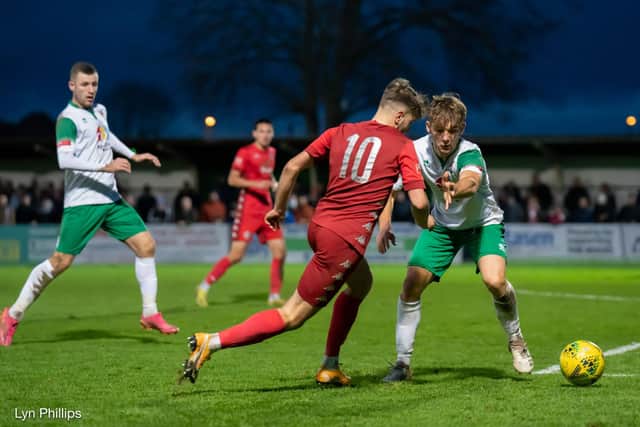 Bognor on the back foot against Worthing / Picture: Lyn Phillips