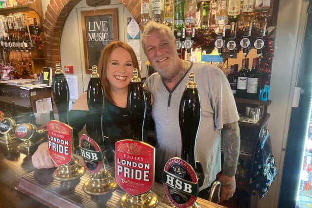 New managers at the Murrell Arms, Barnham, Jennie Cooper and Steve Rowntree