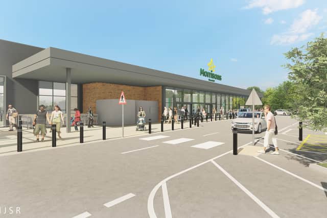Visualisation of the proposed Morrisons supermarket in the North Horsham development