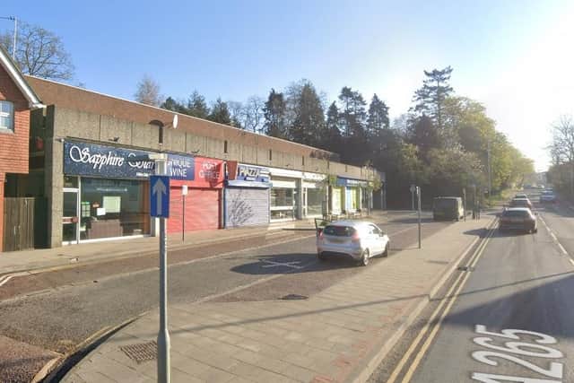 The existing shopping parade