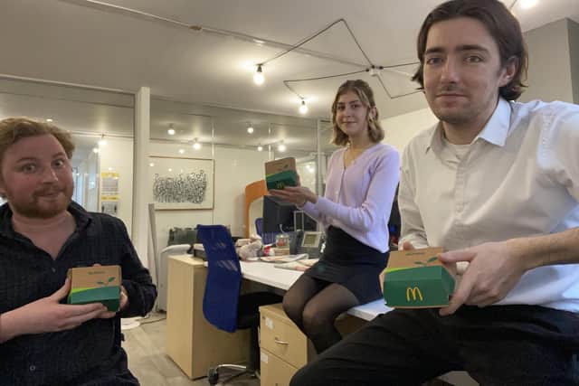 We tried the new vegan McPlant burger from McDonald's.