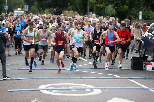 The start of the 2021 Chichester Half Marathon / Picture: Derek Martin Photography